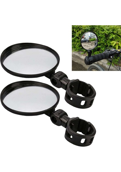 Oval Tarz Evrensel Bisiklet Aynası Direksiyon Aynası Bisiklet Motosiklet 360 Derece Dönebilen Bisiklet Sürmek Için Ayarlanabilir Ayna (Yurt Dışından) indirimleri