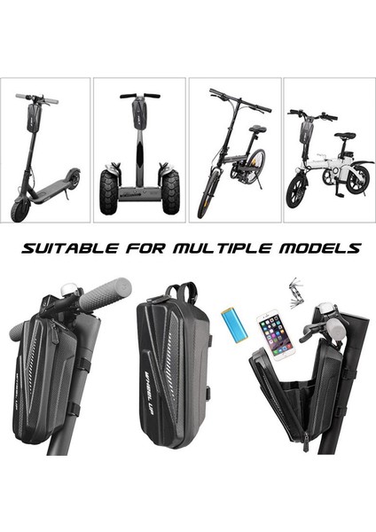 X5-2l Tarzı Yeni Elektrikli Scooter Ön Çanta Su Geçirmez Sert Kabuklu Çantalar Yansıtıcı Direksiyon Askılı Çanta Depolama Çantası Elektrikli Bisiklet Için (Yurt Dışından) modelleri