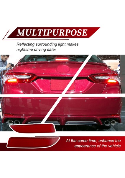1 Çift Arka Tampon Reflektörleri Stop Lambaları Işık Refleksi Toyota Avalon 2019-2020 81920-07020/53040 81910-07020/53040 (Yurt Dışından) indirimleri