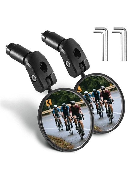 Siyah Stil Bisiklet Direksiyon Ucu Arka Görüş Aynası 360 Derece Dönebilen Mtb Yol Bisikleti Arkadaş Aynaları Bisiklet Güvenli Sürüş Arka Görünüm Aynası BC0667 (Yurt Dışından) fiyatları