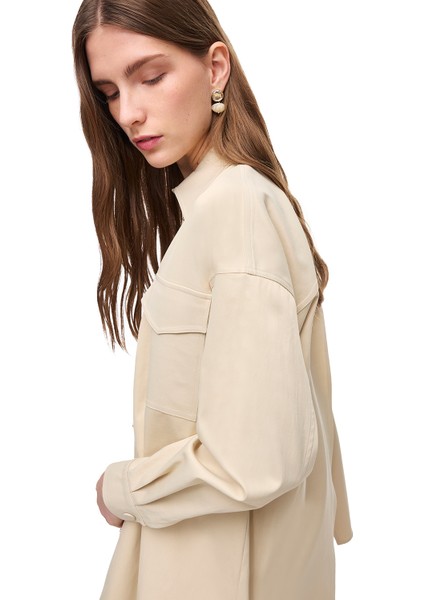 Bej Kalsit Rahat Kalıp Uzun Kol Gömlek fırsatları