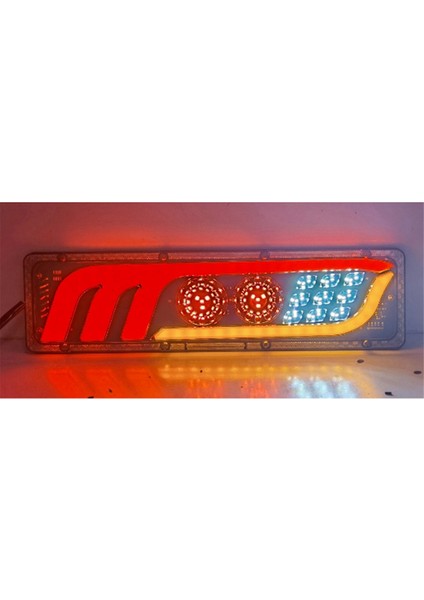 2 Adet LED Kamyon Arka Lambası Dönüş Sinyali Arka Fren Lambaları Geri Vites Sinyal Lambası Römork Kamyon Otobüs Karavan Uyarı Lambası 46CM (Yurt Dışından) modelleri