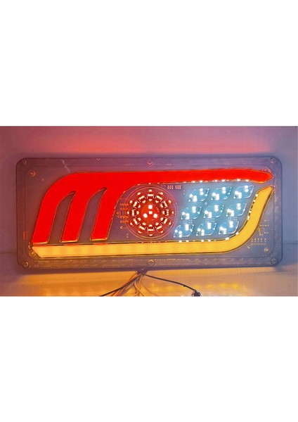 2 Adet LED Kamyon Arka Lambası Dönüş Sinyali Arka Fren Lambaları Geri Vites Sinyal Lambası Römork Kamyon Otobüs Karavan Uyarı Lambası 46CM (Yurt Dışından) fırsatları