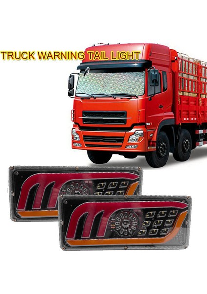 2 Adet LED Kamyon Arka Lambası Dönüş Sinyali Arka Fren Lambaları Geri Vites Sinyal Lambası Römork Kamyon Otobüs Karavan Uyarı Lambası 46CM (Yurt Dışından) indirimleri