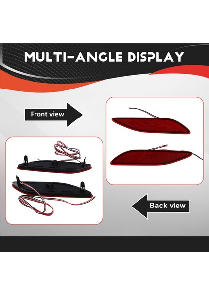 Araba LED Arka Tampon Reflektör Işığı Arka Lambası Sis Lambası Fren Lambası Toyota Alphard 40 Serisi 2023+ Kırmızı (Yurt Dışından)
