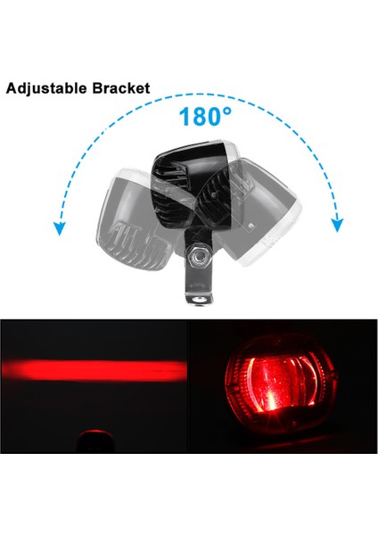 2 Adet 20W LED Forklift Römork Uyarı Işıkları Güvenlik Çalışma Noktası Sinyal Işığı 180 Derece Ayarlanabilir Gümrükleme Lambası Beyaz (Yurt Dışından)