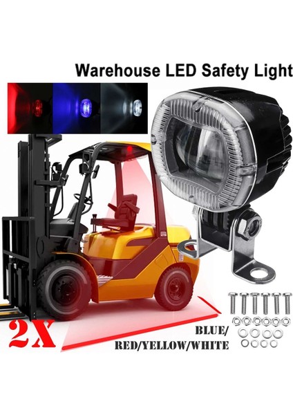 2 Adet 20W LED Forklift Römork Uyarı Işıkları Güvenlik Çalışma Noktası Sinyal Işığı 180 Derece Ayarlanabilir Gümrükleme Lambası Beyaz (Yurt Dışından)
