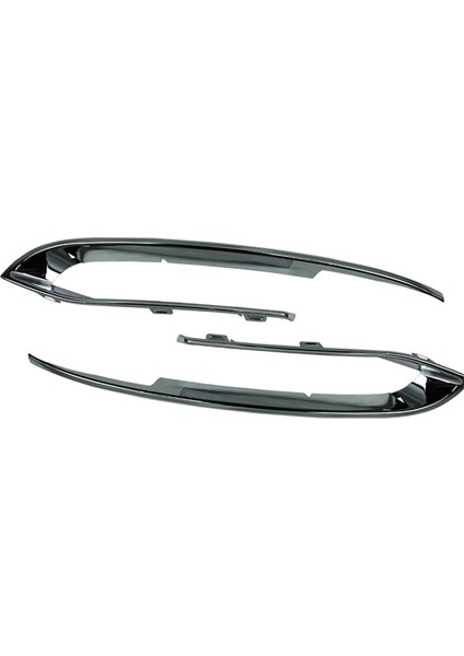 Çift Araba Tampon Dekoratif Şerit (Lh + Rh) Bmw 5 Serisi Için F10 F11 Sis Lambası Çerçeve Trim 51117331769 51117331770 (Yurt Dışından)