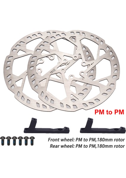 180 mm DS01 Stili Ztto Dağ Bisikleti Ton Hidrolik Disk Fren C E-Bisiklet Güç Kapalı Frenler Ön Arka Kelepçeler Pm Is Montajı Için E-Bisiklet Am Enduro Mtb Bisiklet Için (Yurt Dışından)