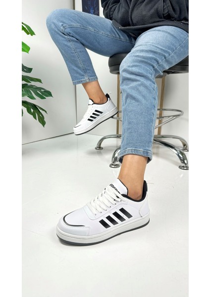 Günlük Sneaker Spor Ayakkabı Bağcıklı Çizgi Detaylı Rahat Hafif Bağcıklı Tırtık Taban ST-331 - 3438 fiyatları