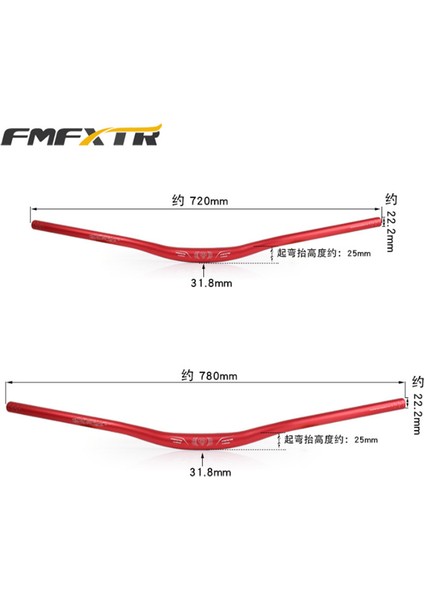 780MM Altın Tarzı Fmfxtr Bisiklet Direksiyon Alüminyum Alaşım Dağ Bisikleti Dağ Bisikleti Xc Am Için 31.8mm Yüksek Kaliteli Uygun Ağırlıklı - (Yurt Dışından) modelleri