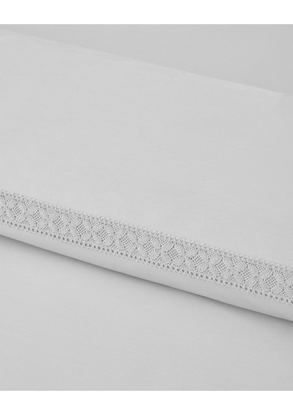 Lace Elegance Kopanakili Perkal Çift Kişilik Nevresim Takımı 200x220 cm Beyaz modelleri