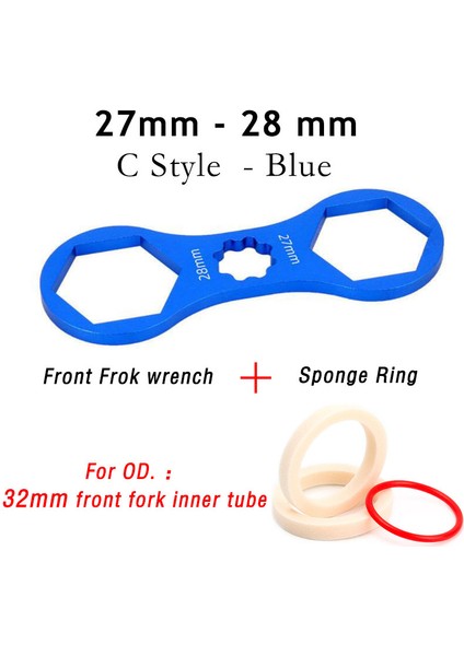 Stil C ve 32 mm Set Stili Sr Suntour Xcrxctxcmrst Mtb Bisiklet Ön Çatal Kapak Anahtarı Şaft Demonte Aracı Risk Alüminyum Bisiklet Ön Çatal Onarım Aracı (Yurt Dışından)