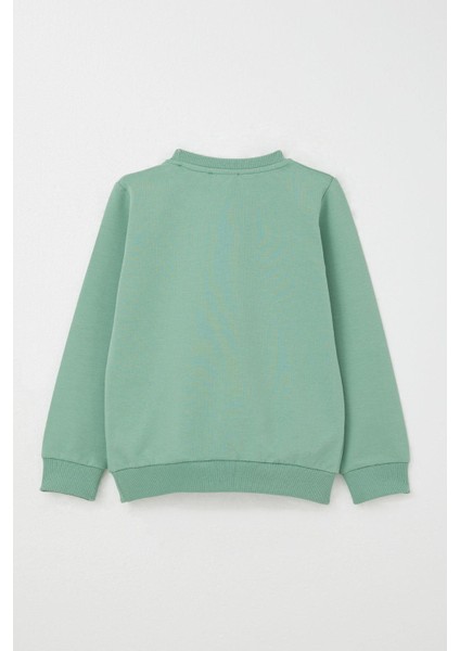 Erkek Çocuk Eşofman Takım Kolej Şampiyonu Sevimli Ayıcık Baskılı 2-6 Yaş, Mint Yeşili fırsatları