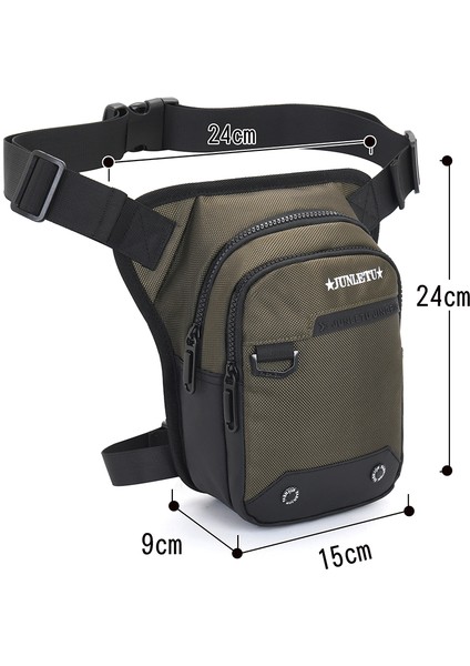 B Yeşil Tarzı Motorsiklet Bırak Bacak Yan Çantası Su Geçirmez Eva Sert Kabuk Çanta Açık Hava Rahat Bel Çantası Motosiklet Bisiklet Çantası Bisiklet Hip Kemer Çantası (Yurt Dışından)