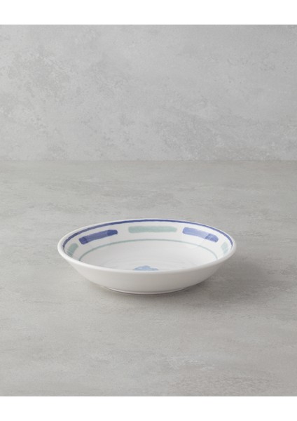 Shoreline Seramik Çukur Tabak 19, 5 cm Mavi-Yeşil