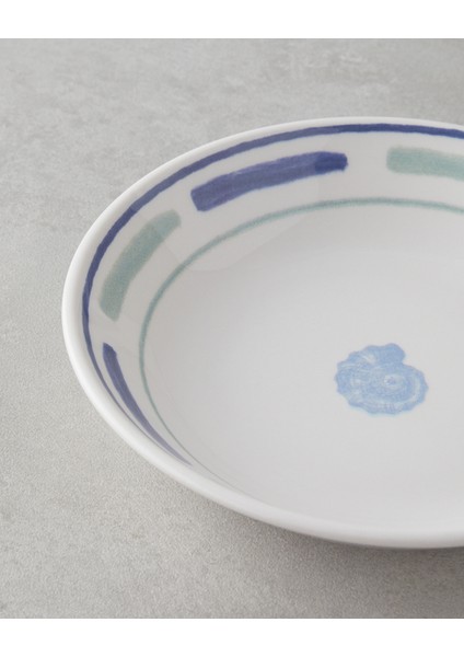 Shoreline Seramik Çukur Tabak 19, 5 cm Mavi-Yeşil