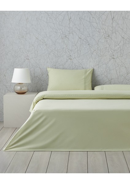 Lace Elegance Kopanakili Perkal Tek Kişilik Nevresim Takımı 160 x 220 cm Yeşil