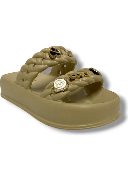 Akınal E423.Z.0001 Eva Anatomik Çift Bant Tokalı Kadın terlik