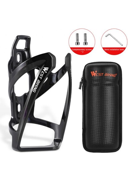 Siyah Karbon Tarzı Bisiklet Izoleli Kettle Direksiyon Çantası Şişe Tutucu Bisiklet Çantaları Kettle Kafesleri Bisiklet Suya Şişe Taşıyıcı Poch Mtb Aksesuarları (Yurt Dışından)
