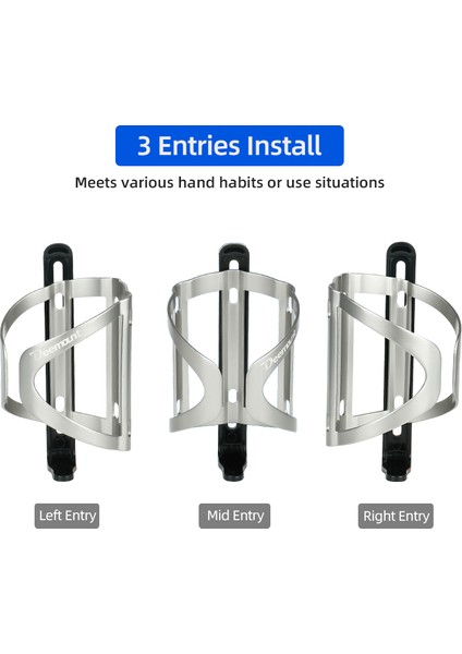 Tutucu N Adaptör 1 Stili Yükseklik Ayarlı Bisiklet Şişe Kafesi Mtb Yol Bisikleti Su Kettle Tutucu Alüminyum Çerçeve (Yurt Dışından)