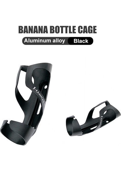 Siyah Stil Sms Bisiklet Muz Kafesi Tutucu Yol Bisikleti Muz Şişe Kafesi Mtb Motosiklet Muz Bardak Tutucu (Yurt Dışından)