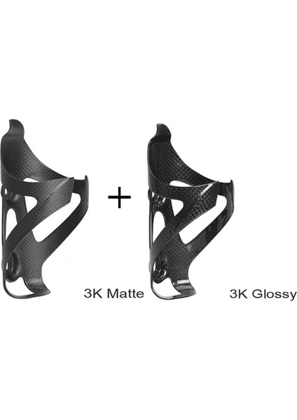 Mat Parlak X2 Stili No Logo Karbon Su Şişesi Kafesi Dağ Bisikleti Bisiklet Şişe Tutucu Ultra-Hafif 20G Bisiklet Şişe Tutucusu 3k Karbon Şişe Kafası (Yurt Dışından)