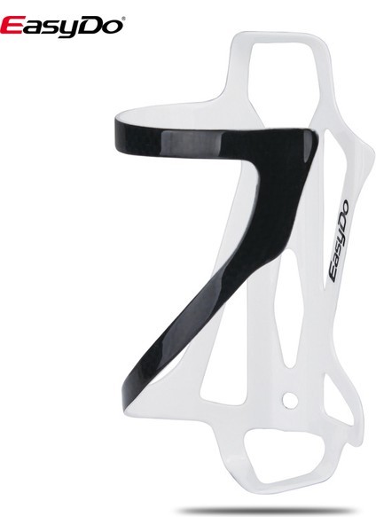 Ed 029 Beyaz Tarzı Easydo Bisiklet Su Şişesi Tutacağı Bisiklet Şişe Kafesi Saf 3k Karbon Fiber 24G Sabit Dişli Kettle Kafesi Bisiklet Aksesuarları (Yurt Dışından)