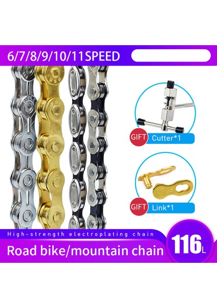10'lu Yılların Içi Boş Tarzı 1 Adet D Hızlı Bisiklet Zinciri Halkası Ultrahafif Mtb Dağ Yol Bisikleti Değiştirme Hızlı Bisiklet Zinciri (Yurt Dışından) modelleri