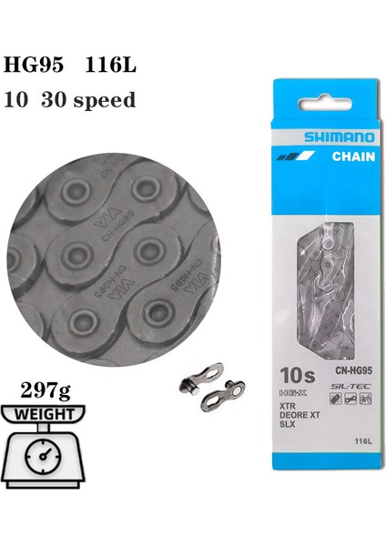 10 Hız HG95 Tarzı Hız Bisiklet Zincirleri IG51 HG40 HG53 HG54 HG73 HG75 HG95 HG601 HG701 Hg Bağlantıları Mtb Yol Yarış Bisikleti Zinciri (Yurt Dışından)