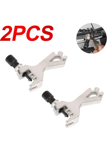 2 Adet Tarzı Karbon Çelik Bisiklet Zincir Onarım Aracı Mtb Bisiklet Zincir Kırıcı Kesici Konuş Anahtarı Onarım Bakım Taşınabilir Çıkarma Araçları (Yurt Dışından)
