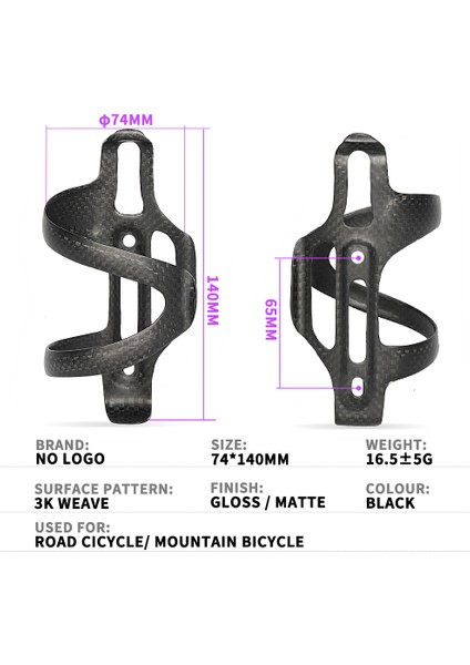 3k Parlak 2pcs Stili Karbon Bisiklet Suyu Şişesi Yan Şişe Kafesi Mtb 3k Dokuma Içecek Tutucu Bisiklet Için Görünüm Özelleştirilebilir (Yurt Dışından) indirimleri