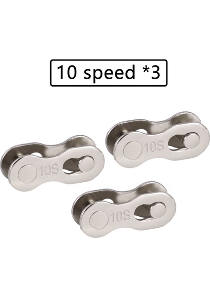 10 Hız Stili 3 Çift Bisiklet Zincir Bağlantı Hızlı Bağlantı Eklemeleri Sihirli Düğmeler Metal Hız Açık Hava Bisiklet Mtb Bisiklet Parçası (Yurt Dışından)