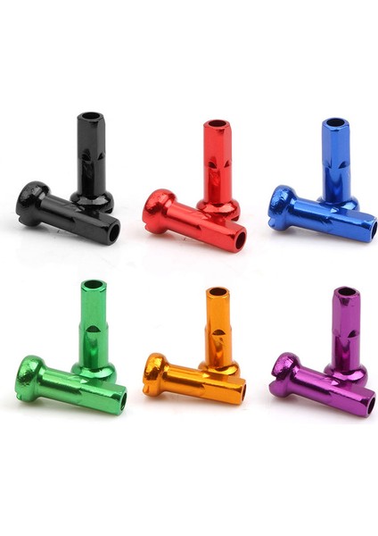 AL14G 14MM Rd 50P Stili Süper Hafif Alüminyum Telli Kapağı 14G C-Işlenmiş Anodize Alaşım Nipel Mtb Yol Bisikleti Tekerlek Jantı Pirinç Somunları Çok Renkli (Yurt Dışından)