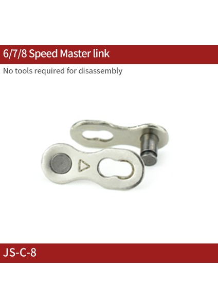 6 7 8 Hız Js-C-8 Stili 1 Çift Bisiklet Zincir Bağlantı Bağlantıları Sihirli Düğmeler Bisiklet Hız Hızlı Master Bağlantıları Dağ Bisikleti Için (Yurt Dışından)