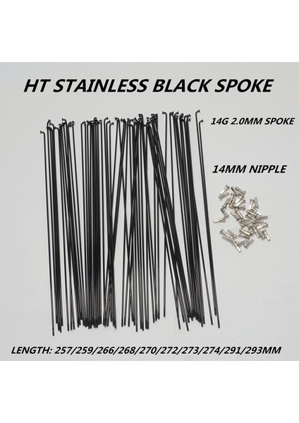 272 Paslanmaz Bk 16PC Tarzı Mtb Gravel Bisikleti Için 14G Paslanmaz Bisiklet Gözü Pirinç Başlıklı (Yurt Dışından)