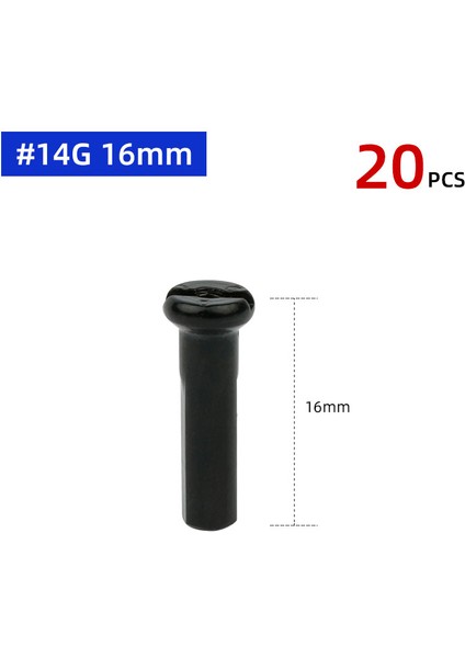 14G 16MM Siyah 20PC Tarzı Pcs Pirinç Jant Nipel 14G 13G 12G Mtb Yol Bisikleti Tekerlek E-Bisiklet Scooter Jant Kapağı Cu Somun Bakır Parçaları (Yurt Dışından)