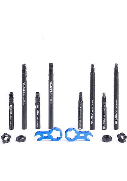 RA108A 80MM Stili Bisiklet Monobody Veya Ayrılabilir Presta Uzatma Için mm Uzatma Borusu, Fv Bağımsız Çıkarılabilir Çekirdekli W Aracı ve O-Ringler Uygun (Yurt Dışından) modelleri