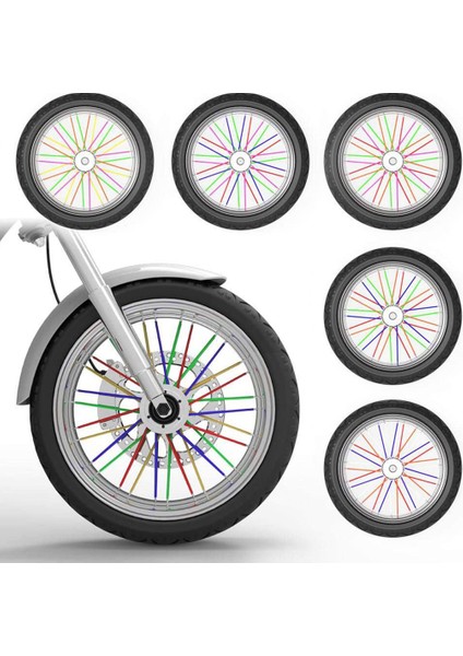 17CM Mavi 72 Adet Stil Mcm Bisiklet Motosiklet Kir Dekorasyonu Motokros Tekerlek Jant Sarar Ciltler Koruyucu Kapaklar Dekor 9 Renk (Yurt Dışından) fırsatları