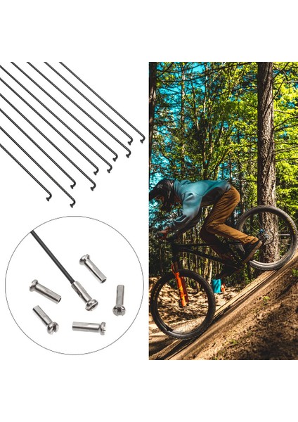 270MM Tarzı G Bisiklet Telleri ile Nipel Paslanmaz Çelik Açık Dağ Yol Bisiklet Yüksek Dayanıklılık Bisiklet Telleri Telleri Yeni (Yurt Dışından) fırsatları