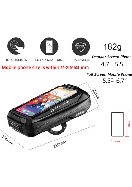 X3 Kırmızı Logo Stili Vahşi Adam Yağmur Geçirmez Bisiklet Ön Üst Tüp Çantası Dokunmatik Ekran Bisiklet Telefon Çantası Bisiklet Çantası 6.7 Inç Kılıf Bisiklet Aksesuarları (Yurt Dışından) modelleri