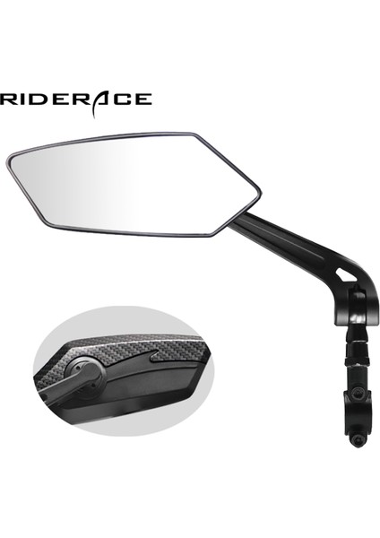 Gri Stili Ayarla Bisiklet Gidon Reflektör Arka Görüş Aynası Dağ Mtb Elektrikli Bisiklet Scooter Geniş Açılı Ayarlanabilir Aynalar (Yurt Dışından)
