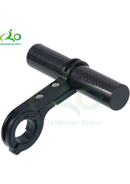 Siyah 10CM Karbon Tarzı Karbon Tüp Bisiklet Direksiyon Uzatıcı Çift Kelepçe Alaşım Braket Direksiyon Uzatma Bisiklet Işık Gps Bilgisayar Çerçeve Işık Klipsi (Yurt Dışından)