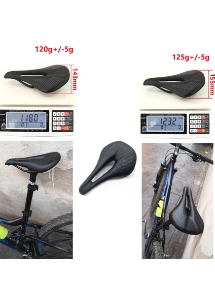 240X143MM120G Tarzı Tam Karbon Bisiklet Koltuğu Mtb Yol Bisikleti Koltukları Ultrahafif Nefes Alabilen Rahat Koltuk Minderi 120G (Yurt Dışından) fırsatları