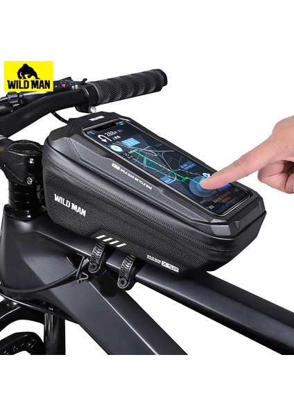 E2 Kırmızı Tarzı Vahşi Adam Bisiklet Çantası Ione Çanta Su Geçirmez Ön Çerçeve Çantası Hassas Dokunmatik Ekran Mtb Çantası Yol Bisikleti Aksesuarları (Yurt Dışından) fiyatları