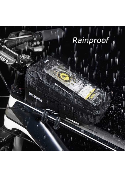 E2 Kırmızı Tarzı Vahşi Adam Bisiklet Çantası Ione Çanta Su Geçirmez Ön Çerçeve Çantası Hassas Dokunmatik Ekran Mtb Çantası Yol Bisikleti Aksesuarları (Yurt Dışından) fırsatları