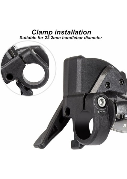 3 x 9s Set Stili Bisiklet Mtb Dağ Bisikleti Sl 3 x Hız Vites Kolu ile Vites Iç Kabloları (Yurt Dışından)