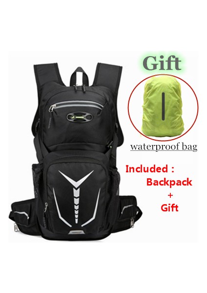 Yalnızca Sırt Çantası Stili Ultralight Bisiklet Çantası Su Torbası ile Su Geçirmez Outdoor Spor Bisiklet Rucksack Hidrasyon Sırt Çantası Yürüyüş Bisiklet Mtb Gym Paketi (Yurt Dışından)