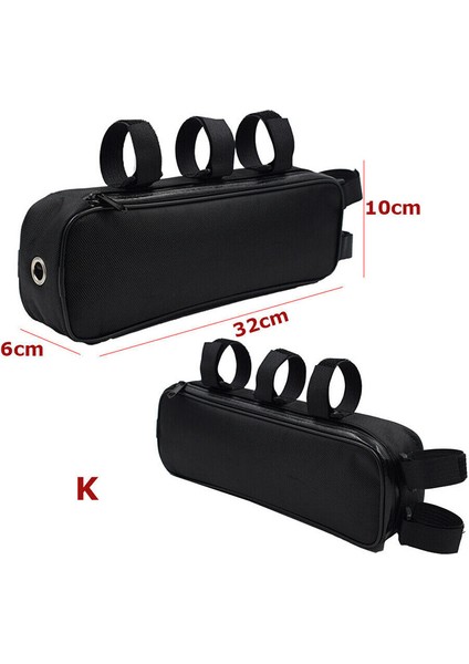 6X32X10CM Stili Bisiklet Bisiklet Tüp Çerçeve Paket Çantası Kılıf Pil Li-Ion Aracı Kutu Depolama Askılı Çoklu Boyutlar Su Geçirmez Kolaylık Için Bisiklet (Yurt Dışından)