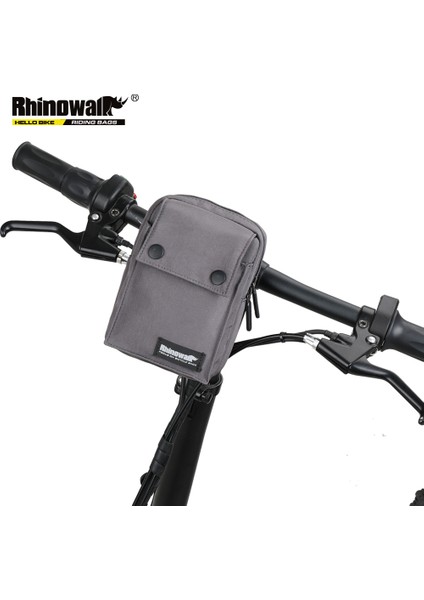 X2011-SİYAH Tarzı Rhinowalk Bisiklet Direksiyon Bisiklet Çantaları Çok Fonksiyonlu Bisiklet Bisiklet Ön Sepeti Çerçeve Tüp Telefon Tutucu Omuz Bisiklet Çantası (Yurt Dışından)